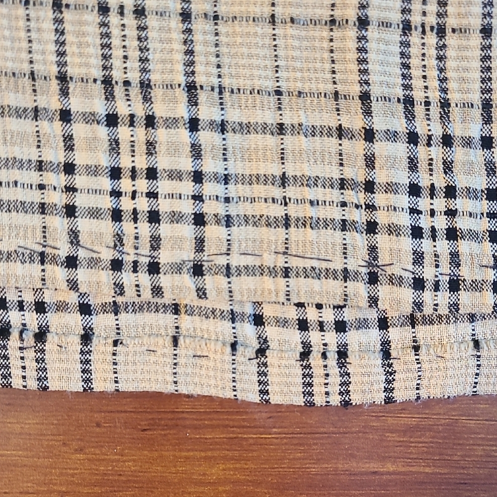 Nina Piccalino Vintage Sleeveless Tan Plaid Button Midi Dress - Picture 13 of 14